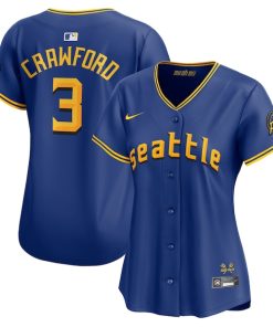 J.P. Crawford Seattle Mariners Nike Women's City Connect Limited Player Jersey - Royal