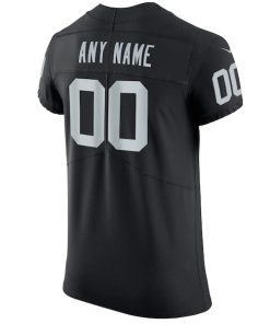 Alternative view of Las Vegas Raiders Nike Vapor Untouchable Custom Elite Jersey - Black