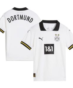 Borussia Dortmund Puma Youth 2024/25 Third Replica Jersey - White