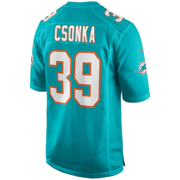 Larry Csonka Miami Dolphins Nike Game Retired Player Jersey - Aqua/White - Image 4