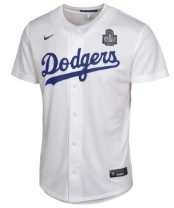 Alternative view of Shohei Ohtani Los Angeles Dodgers Nike Youth 2024 World Series Game Jersey - White