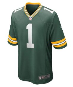 Alternative view of Number 1 Dad Green Bay Packers Nike Game Jersey - Green