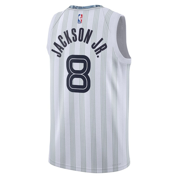 Jaren Jackson Jr. Memphis Grizzlies Nike Unisex 2025/26 Swingman Jersey - White - City Edition - Image 3