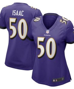 Alternative view of Adisa Isaac Baltimore Ravens Nike Women's  Game Jersey -  Purple
