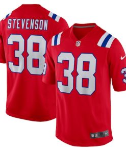 Rhamondre Stevenson New England Patriots Nike Alternate Game Player Jersey - Red/Navy/White