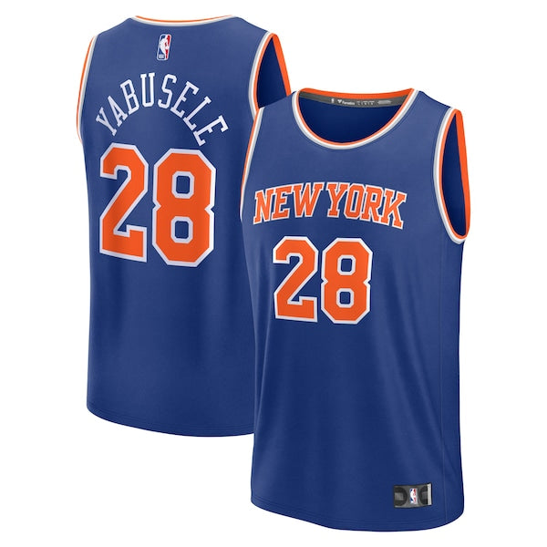 Guerschon Yabusele New York Knicks Fast Break Replica Player Jersey - Icon Edition - Blue