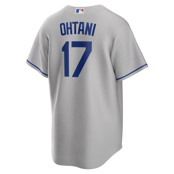 Shohei Ohtani Los Angeles Dodgers Nike Away Replica Player Jersey - Gray/Royal/White - Image 4