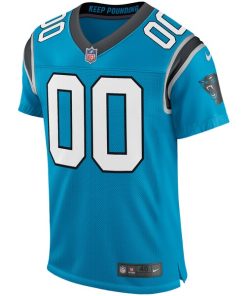 Alternative view of Carolina Panthers Nike Classic Elite Custom Jersey - Blue