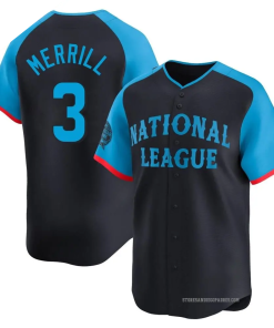 Jackson Merrill National League #3 2024 MLB All-Star Game Limited Jersey - Navy