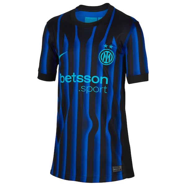 Inter Milan Nike Youth 2025/26 Home Replica Jersey - Blue/Aqua - Image 3