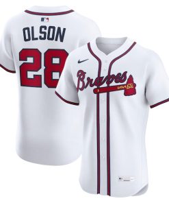 Matt Olson Atlanta Braves Nike Home Elite Player Jersey - White