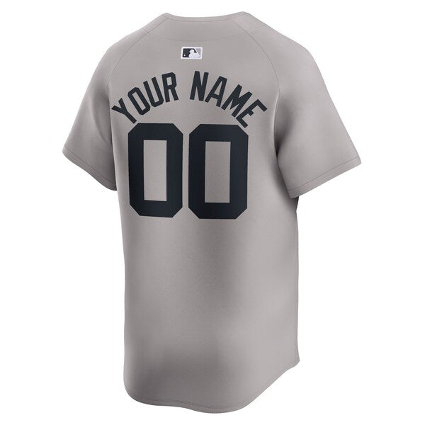 New York Yankees Nike Away Limited Custom Jersey - Gray - Image 3