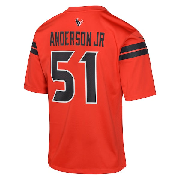 Will Anderson Jr. Houston Texans Nike Youth Alternate Game Jersey - Red - Image 3