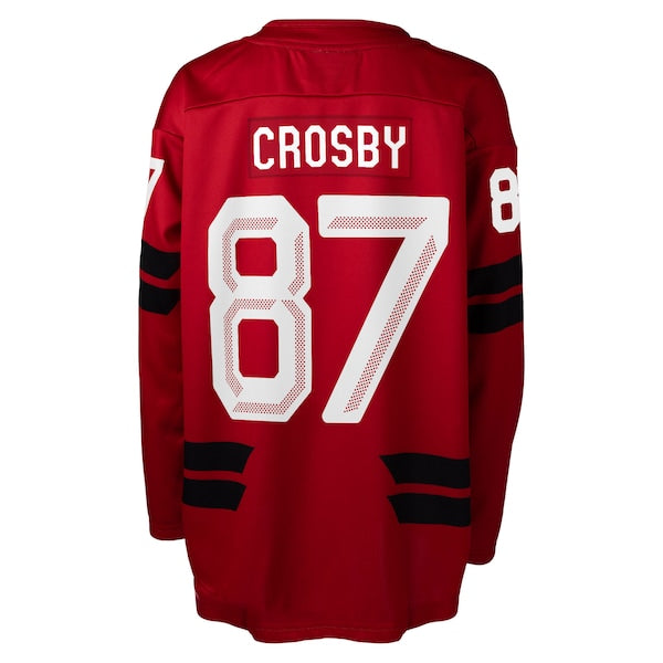 Sidney Crosby Hockey Canada Youth 2026 Replica Jersey - Red - Image 3
