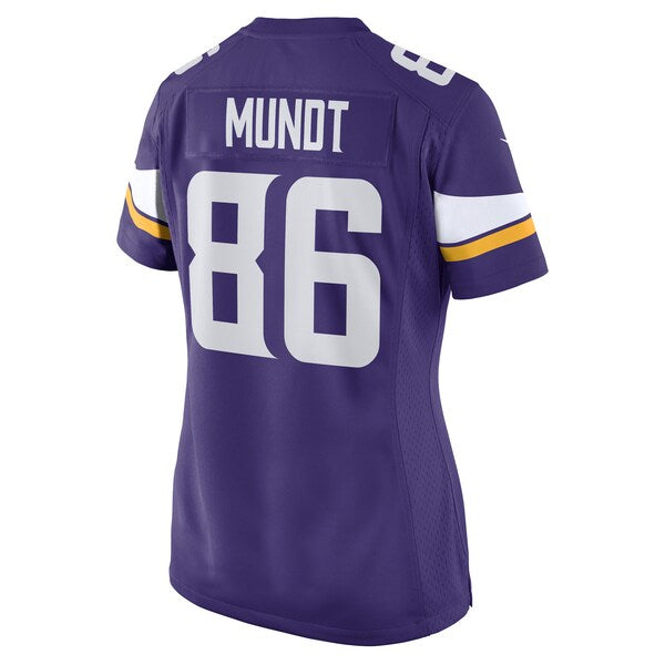 Johnny Mundt Minnesota Vikings Nike Women's Game Player Jersey - Purple - Image 3