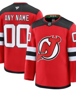 Alternative view of New Jersey Devils  Home Premium Custom Jersey - Red/Black/White