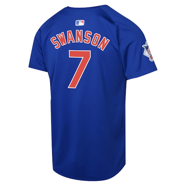 Dansby Swanson Chicago Cubs Nike Youth Alternate Limited Player Jersey?ยจC Royal - Image 3