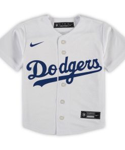 Alternative view of Mookie Betts Los Angeles Dodgers Nike Preschool Replica Player Jersey - White