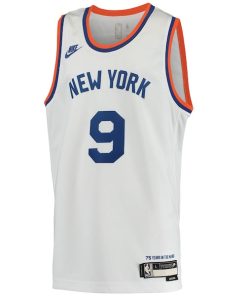 Alternative view of RJ Barrett New York Knicks Nike Youth 2021/22 Swingman Player Jersey - Classic Edition - White