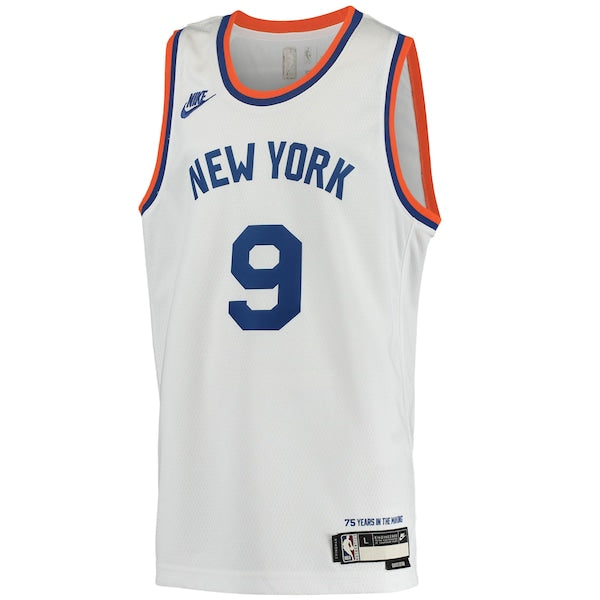 RJ Barrett New York Knicks Nike Youth 2021/22 Swingman Player Jersey - Classic Edition - White - Image 2
