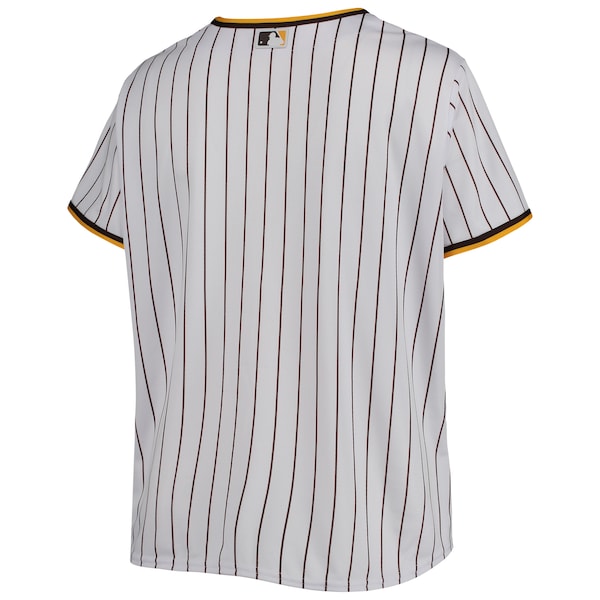 San Diego Padres Women's Plus Size Road Replica Team Jersey - White/Brown - Image 3