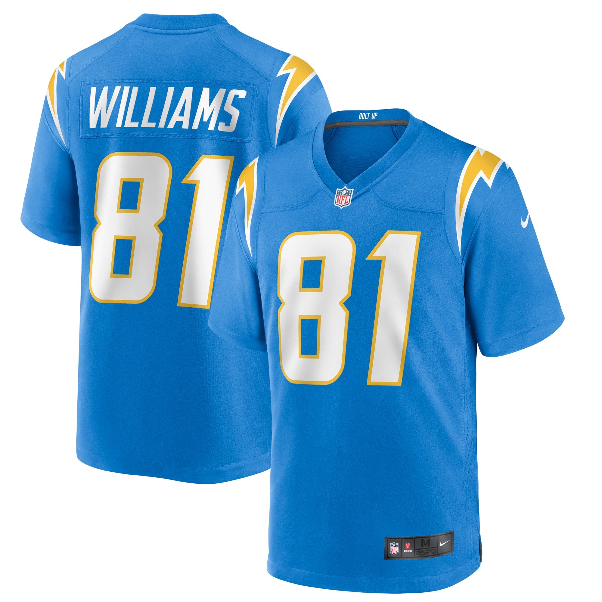 Mike Williams Los Angeles Chargers Nike Game Jersey - Royal/Blue/Navy/White - Image 9