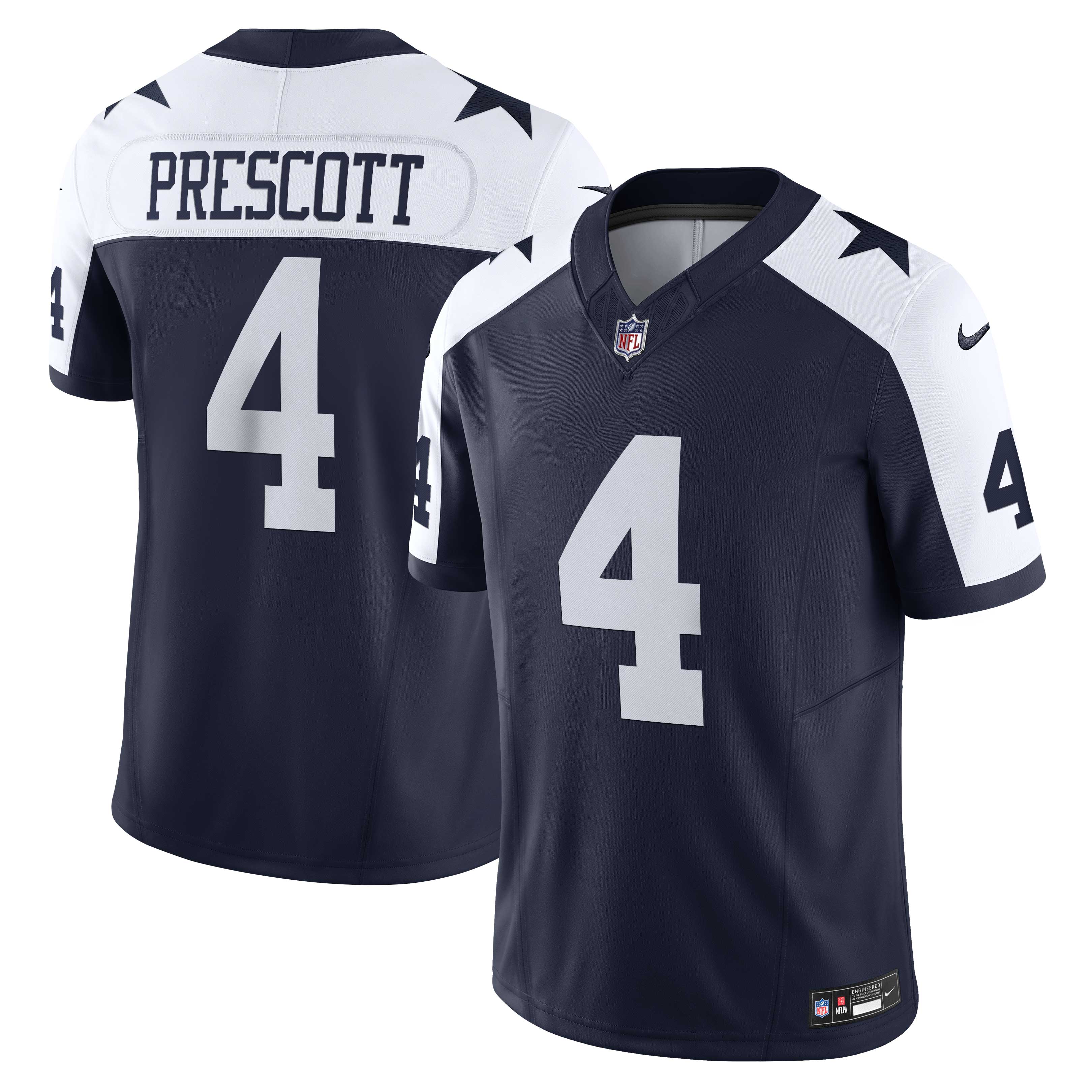 Dak Prescott Dallas Cowboys Nike Vapor F.U.S.E. Limited Jersey - White/Navy - Image 5