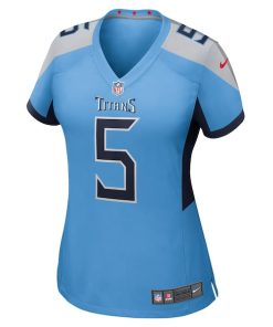 Alternative view of Elic Ayomanor Tennessee Titans Nike Women's Team Game Jersey -  Light Blue