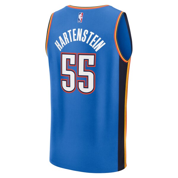 Isaiah Hartenstein Oklahoma City Thunder 2025 NBA Finals Champions Fast Break Replica Player Jersey - Blue - Icon Edition - Image 3