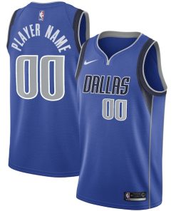 Dallas Mavericks Nike 2020/21 Swingman Custom Jersey - Icon Edition - Blue