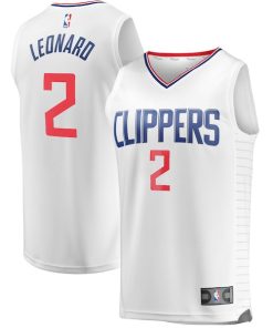 Kawhi Leonard LA Clippers  Fast Break Replica Jersey White - Association Edition