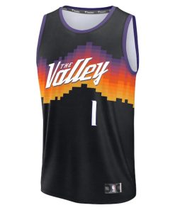 Alternative view of Devin Booker Phoenix Suns  2025/26 City Edition Fast Break Jersey - Black