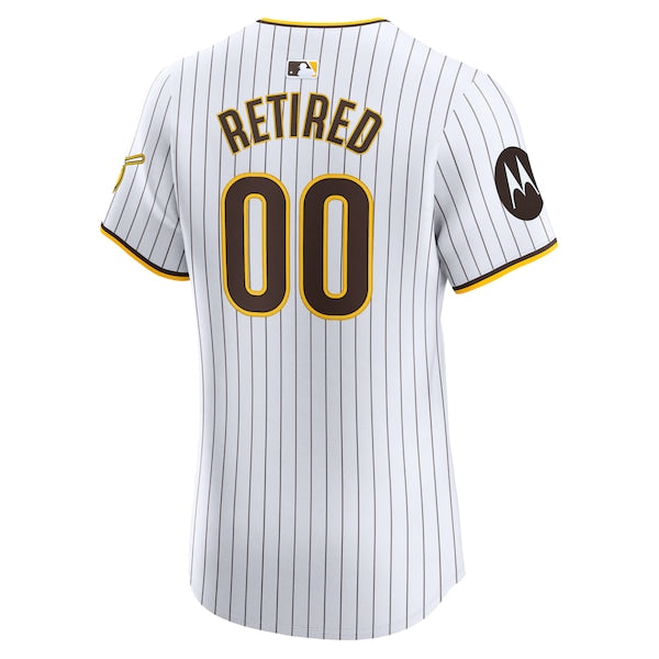 San Diego Padres Nike Home Elite Pick-A-Player Retired Roster Patch Jersey - White - Image 3