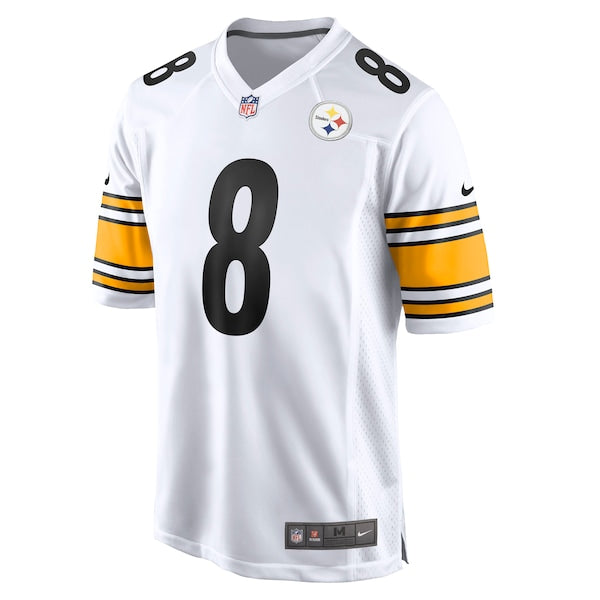 Kenny Pickett Pittsburgh Steelers Nike Player Game Jersey - White/Black - Image 3