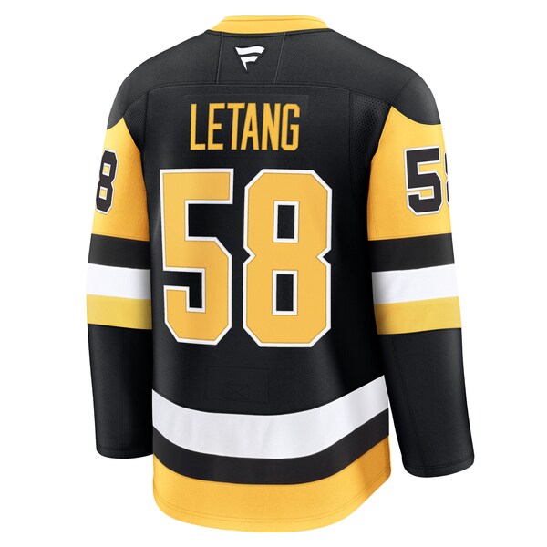 Kris Letang Pittsburgh Penguins Home Premium Jersey - Black - Image 4