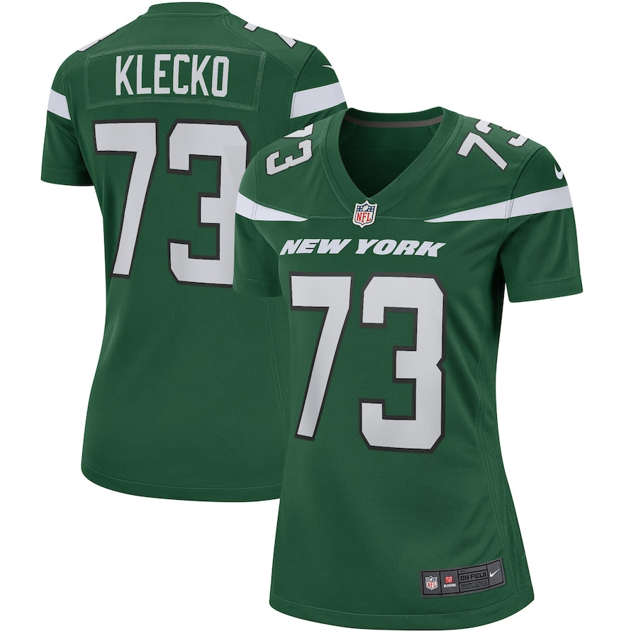 Joe Klecko New York Jets Nike Women's Legacy Retired Player Game Jersey - White/Green - Image 4