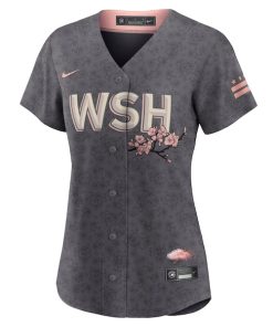 Alternative view of Stephen Strasburg Washington Nationals Nike Women's City Connect Replica Player Jersey - Gray