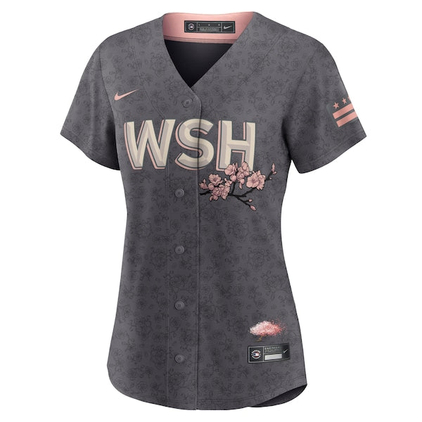 Stephen Strasburg Washington Nationals Nike Women's City Connect Replica Player Jersey - Gray - Image 2