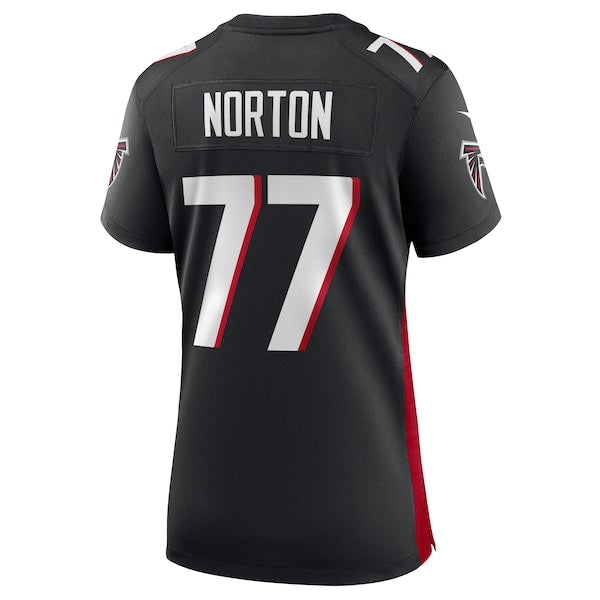 Storm Norton Atlanta Falcons Nike Women's Game Jersey - Black - Image 3