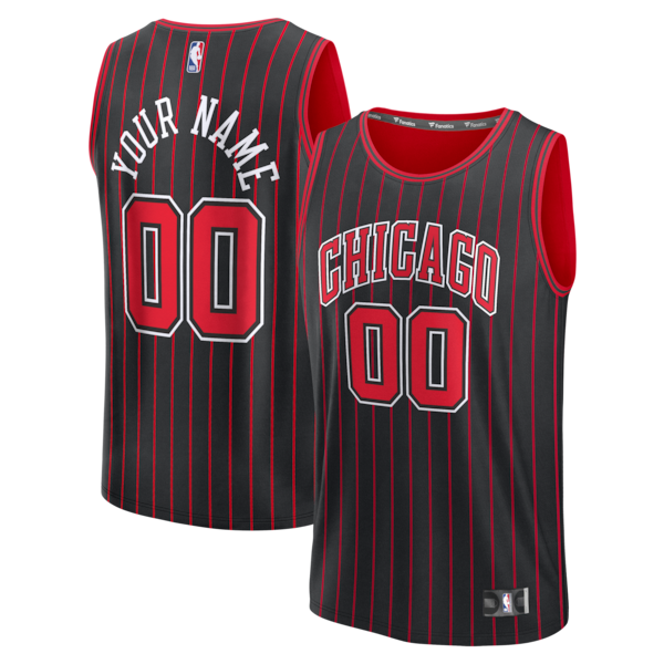 Chicago Bulls Fastbreak Custom Jersey - Statement Edition - Black
