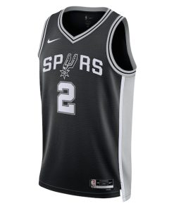 Alternative view of Dylan Harper San Antonio Spurs Nike Unisex 2025 NBA Draft First Round Pick Swingman Jersey - Icon Edition - Black