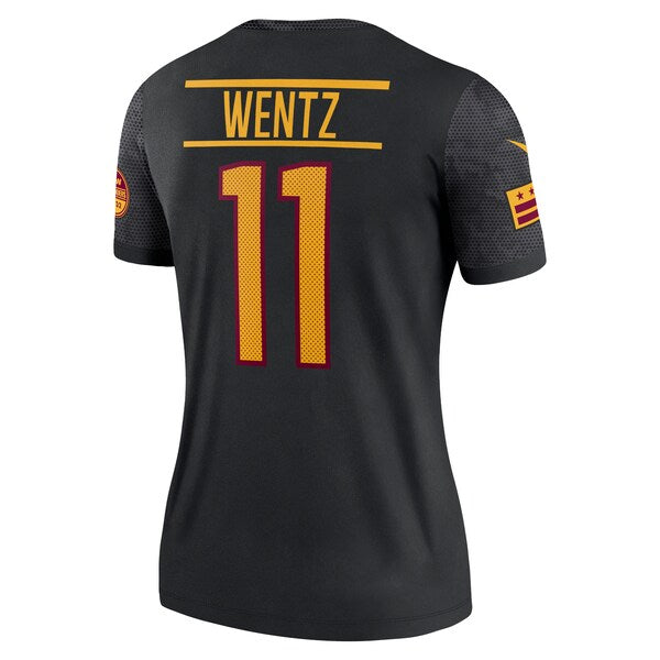 Carson Wentz Washington Commanders Nike Women's Alternate Legend Jersey - Black - Image 3