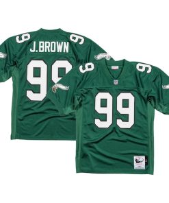 Jerome Brown Philadelphia Eagles  1991 Authentic Jersey - Kelly Green