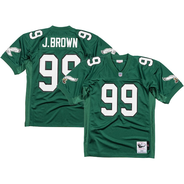 Jerome Brown Philadelphia Eagles 1991 Authentic Jersey - Kelly Green