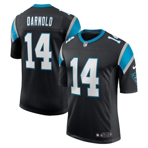 Sam Darnold Carolina Panthers Nike Vapor Limited Jersey - Black/Blue/White - Image 2