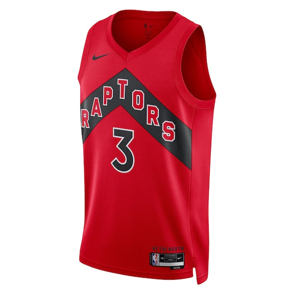 OG Anunoby Toronto Raptors Nike Unisex Swingman Jersey - Icon Edition - Red - Image 2