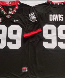 Jordan Davis NCAA Georgia Bulldogs Nike Vapor Limited Jersey