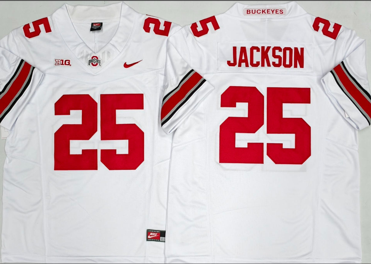 JACKSON NCAA Ohio State Buckeyes Nike Vapor Limited Jersey