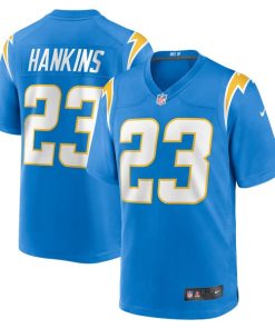 Matt Hankins Los Angeles Chargers Nike Team Game Jersey -  Powder Blue