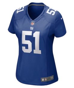 Alternative view of Azeez Ojulari New York Giants Nike Women's Game Player Jersey - Royal